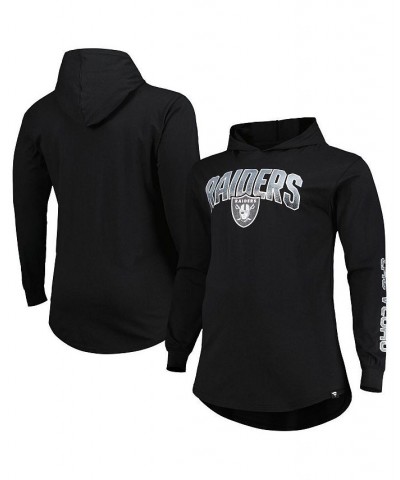 Men's Branded Black Las Vegas Raiders Big and Tall Front Runner Pullover Hoodie $26.68 Sweatshirt