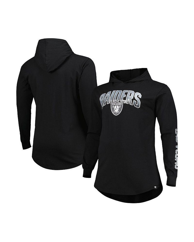 Men's Branded Black Las Vegas Raiders Big and Tall Front Runner Pullover Hoodie $26.68 Sweatshirt