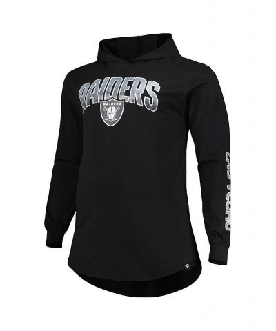 Men's Branded Black Las Vegas Raiders Big and Tall Front Runner Pullover Hoodie $26.68 Sweatshirt