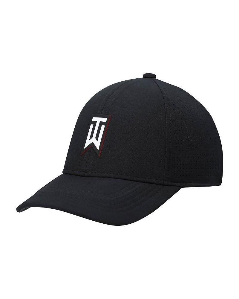 Men's Black Tiger Woods Legacy91 Performance Flex Hat $21.50 Hats