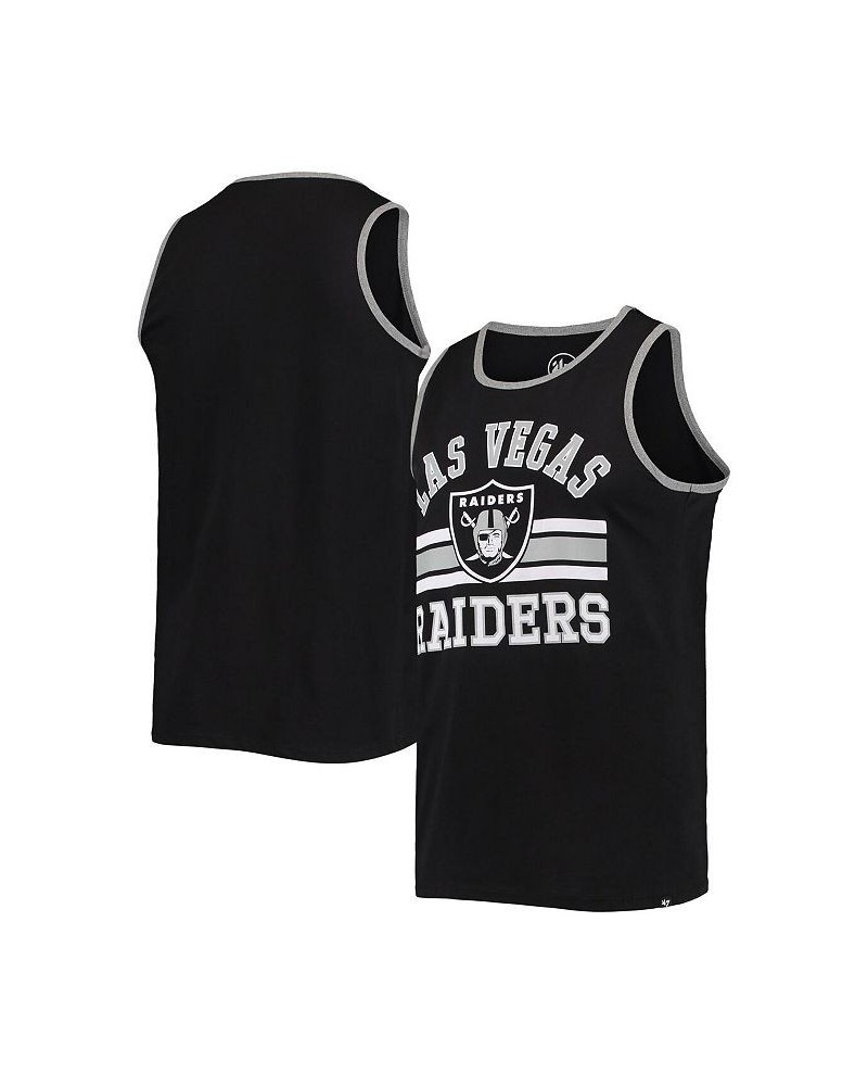 Men's Black Las Vegas Raiders Edge Super Rival Tank Top $21.59 T-Shirts