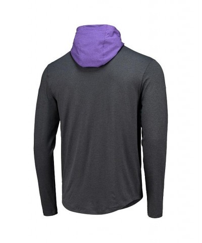 Men's Black, Purple Baltimore Ravens Active Block Hoodie Long Sleeve T-shirt $22.56 T-Shirts