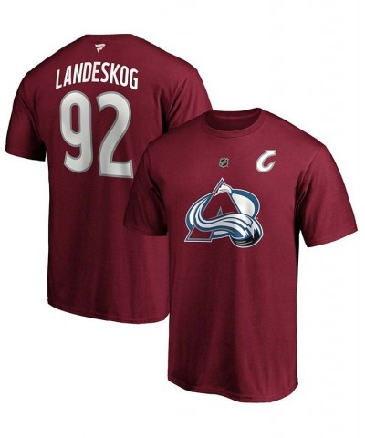 Men's Gabriel Landeskog Burgundy Colorado Avalanche Authentic Stack Name Number T-shirt $18.01 T-Shirts