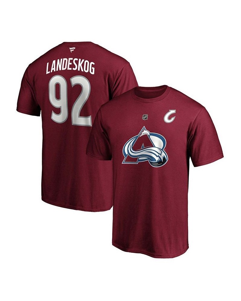 Men's Gabriel Landeskog Burgundy Colorado Avalanche Authentic Stack Name Number T-shirt $18.01 T-Shirts