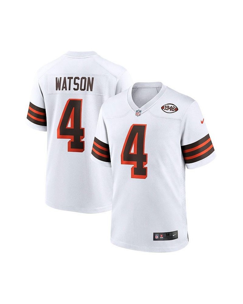 Men's Deshaun Watson White Cleveland Browns Alternate Game Jersey $46.20 Jersey