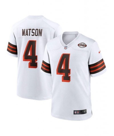 Men's Deshaun Watson White Cleveland Browns Alternate Game Jersey $46.20 Jersey