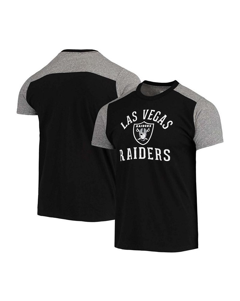 Men's Black, Gray Las Vegas Raiders Field Goal Slub T-shirt $24.20 T-Shirts
