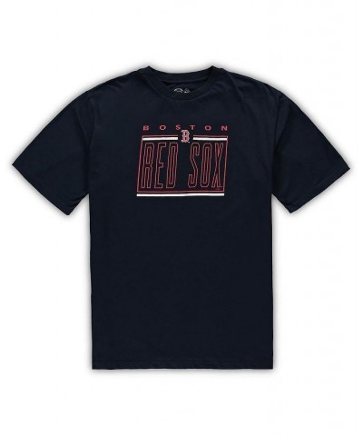 Men's Navy, Red Boston Red Sox Big and Tall T-shirt and Shorts Sleep Set $34.40 Pajama