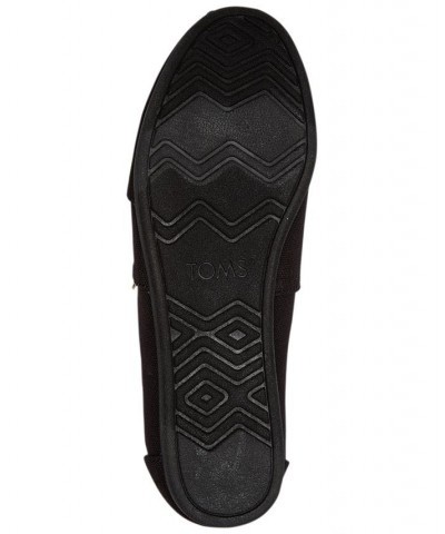 Women's Alpargata Recycled Slip-On Flats Black/Black Recycled Canvas $26.55 Shoes