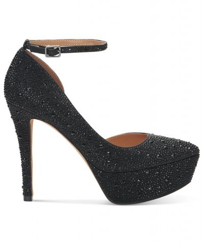 Women's Ormanda Embellished Platform Pumps Black $51.43 Shoes