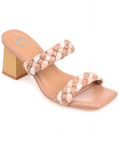 Women's Bronte Braided Sandals Brown $41.80 Shoes