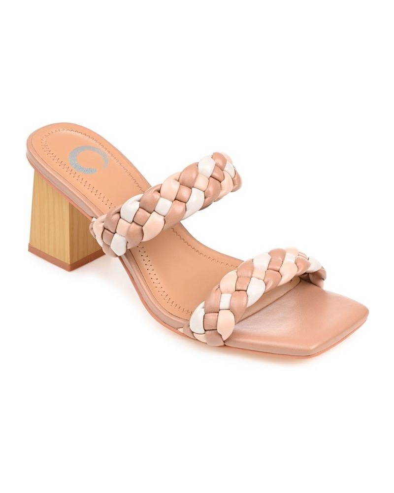 Women's Bronte Braided Sandals Brown $41.80 Shoes