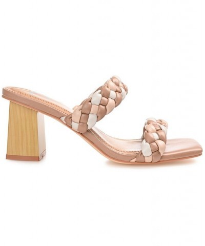 Women's Bronte Braided Sandals Brown $41.80 Shoes