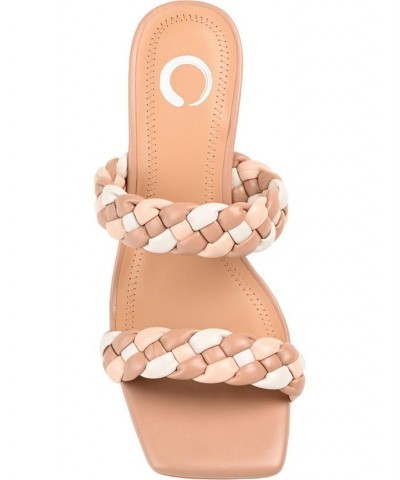 Women's Bronte Braided Sandals Brown $41.80 Shoes