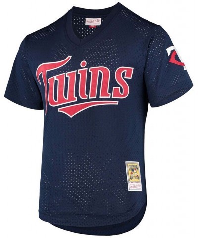 Men's David Ortiz Navy Minnesota Twins 2002 Cooperstown Collection Mesh Batting Practice Jersey $41.00 Jersey