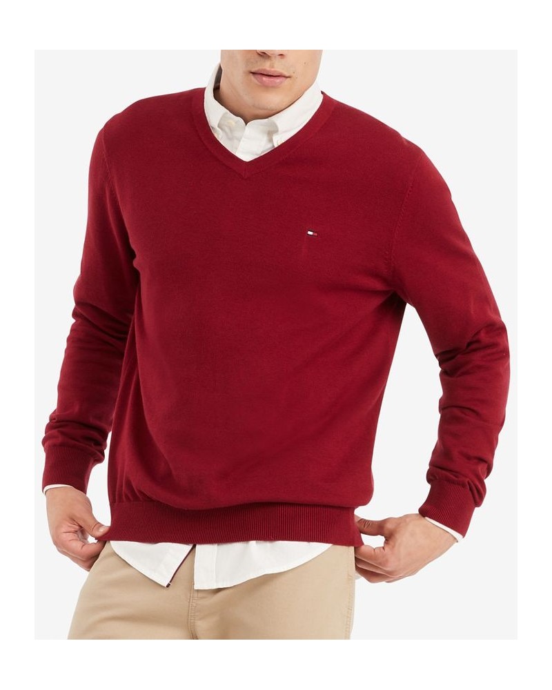 Men's Signature Solid V-Neck Sweater PD05 $29.90 Sweaters