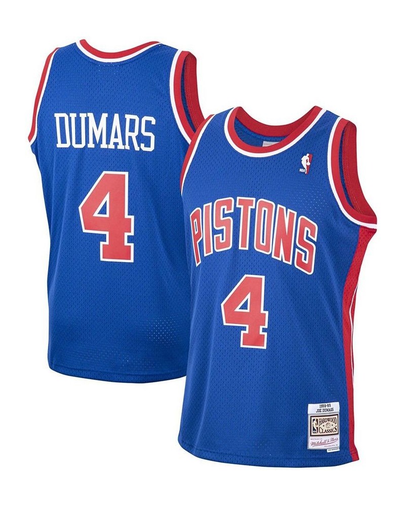 Men's Joe Dumars Blue Detroit Pistons 1988-89 Hardwood Classics Swingman Player Jersey $47.85 Jersey