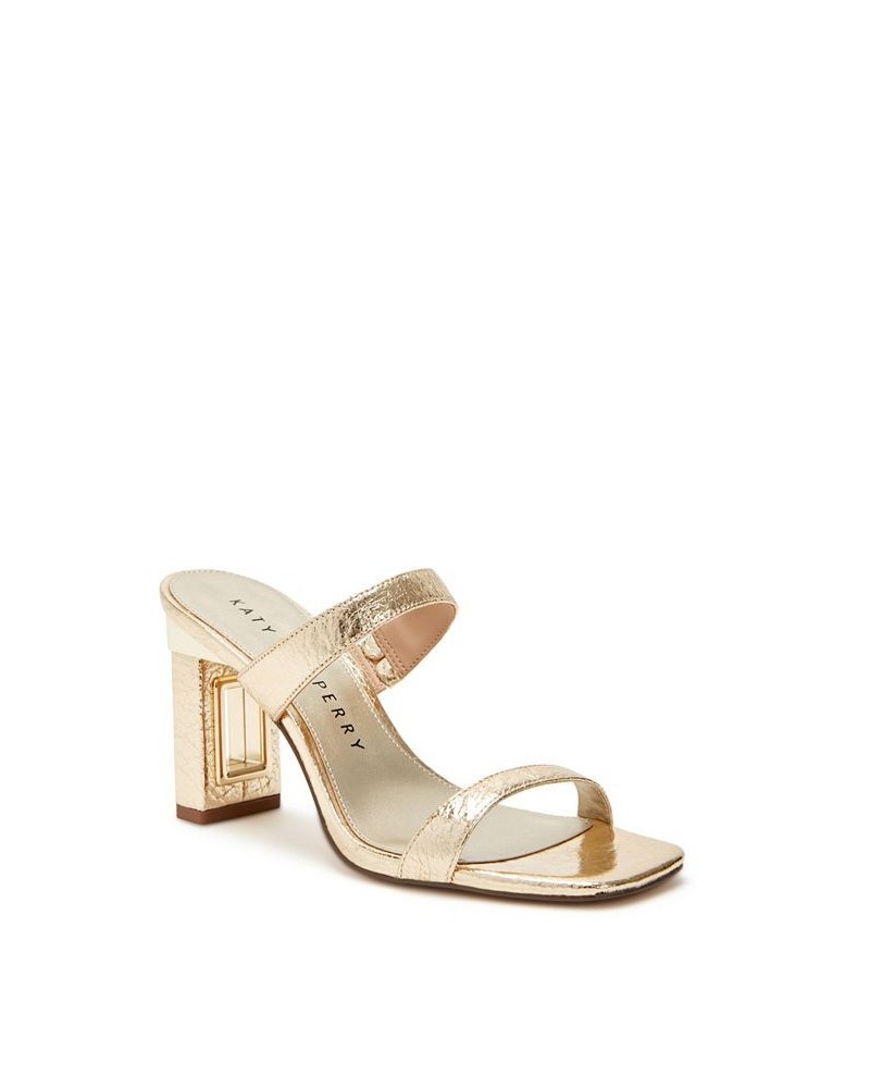 Women's The Hollow Slip-on Heel Sandal Yellow $52.36 Shoes