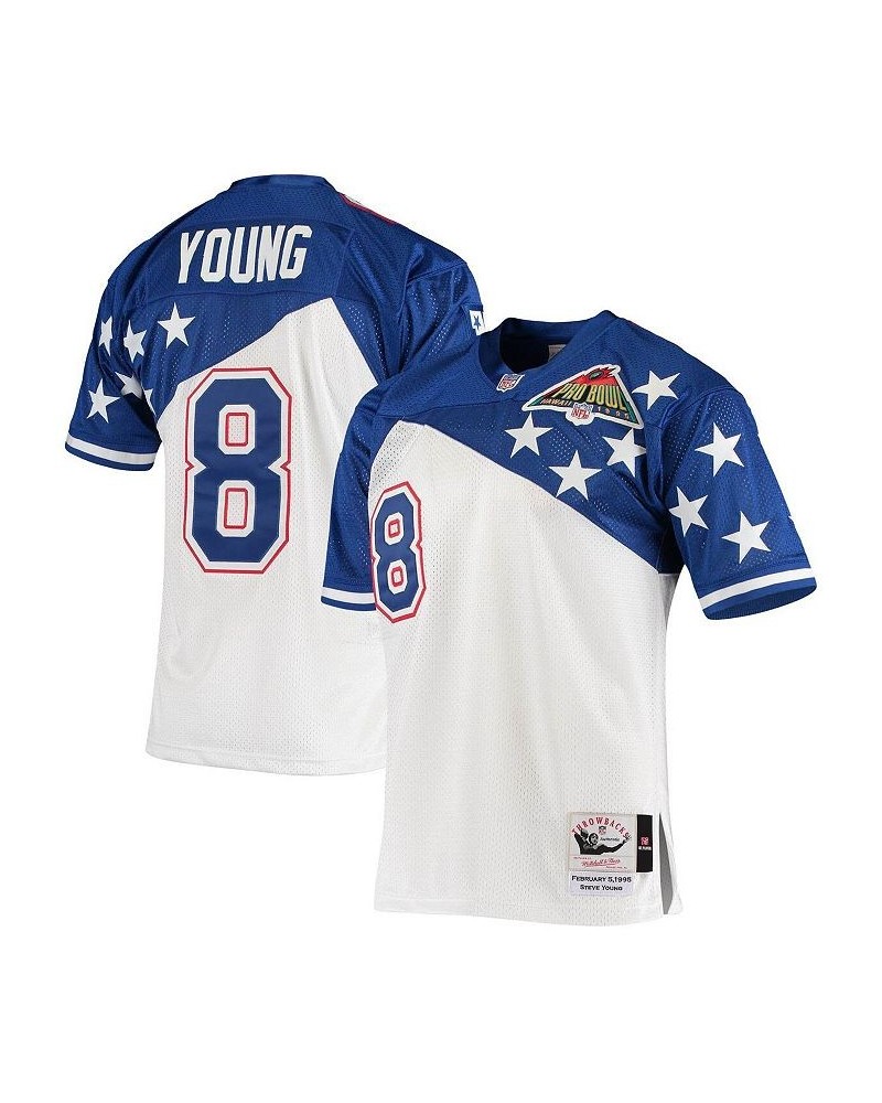 Men's Steve Young White, Blue NFC 1994 Pro Bowl Authentic Jersey $93.00 Jersey