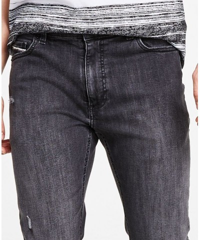 Men's David Slim Athletic Oil Chrome Jeans Black $19.20 Jeans