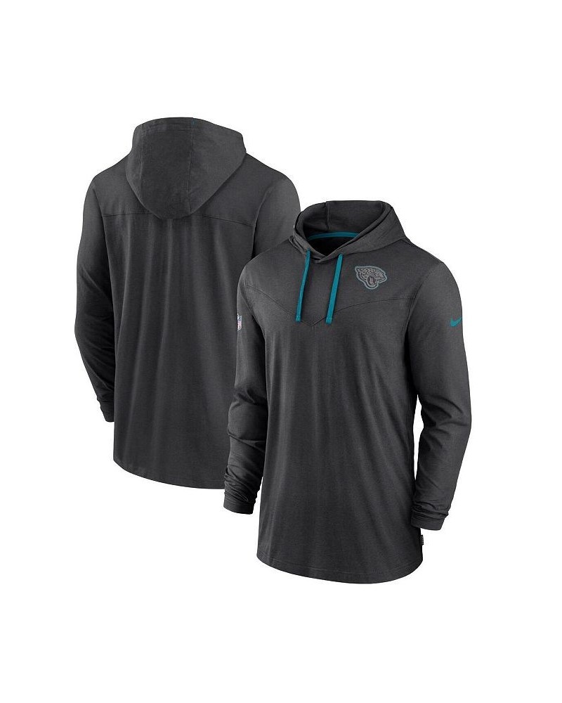 Men's Black Jacksonville Jaguars Sideline Pop Performance Pullover Long Sleeve Hoodie T-shirt $40.79 T-Shirts