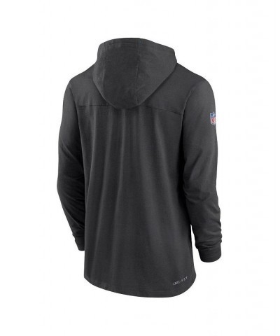 Men's Black Jacksonville Jaguars Sideline Pop Performance Pullover Long Sleeve Hoodie T-shirt $40.79 T-Shirts