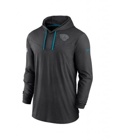 Men's Black Jacksonville Jaguars Sideline Pop Performance Pullover Long Sleeve Hoodie T-shirt $40.79 T-Shirts