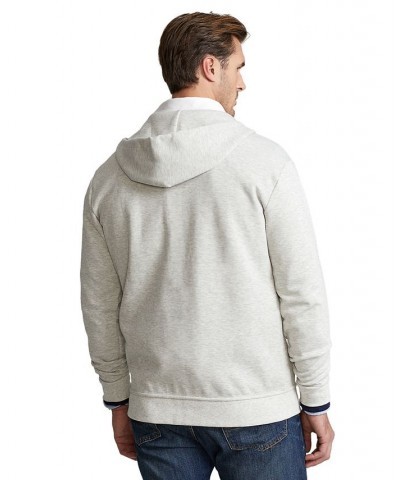 Men's Big & Tall Double-Knit Full-Zip Hoodie Gray $62.16 Sweatshirt