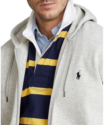 Men's Big & Tall Double-Knit Full-Zip Hoodie Gray $62.16 Sweatshirt