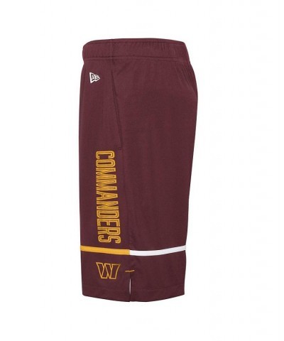 Men's Burgundy Washington Commanders Combine Authentic Rusher Training Shorts $25.79 Shorts