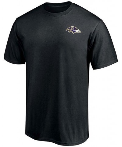 Men's Black Baltimore Ravens 1 Dad T-shirt $13.94 T-Shirts