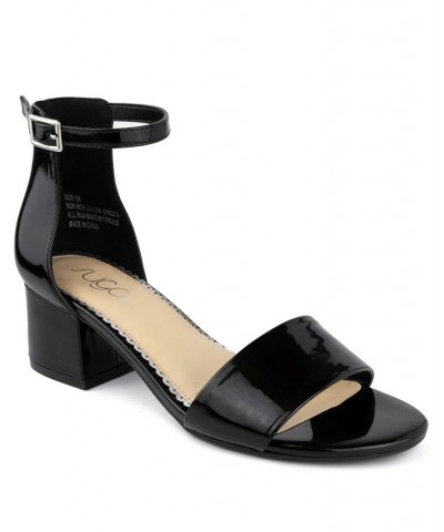 Women's Noelle Low Dress Sandals Black Patent $26.65 Shoes
