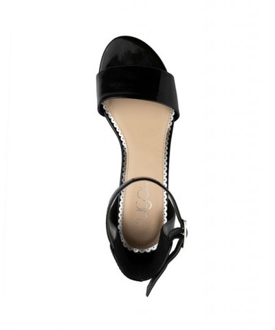 Women's Noelle Low Dress Sandals Black Patent $26.65 Shoes