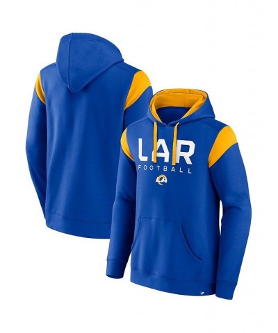Men's Branded Royal Los Angeles Rams Call The Shot Pullover Hoodie $36.56 Sweatshirt