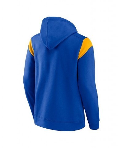 Men's Branded Royal Los Angeles Rams Call The Shot Pullover Hoodie $36.56 Sweatshirt