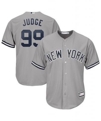 Men's Aaron Judge Gray New York Yankees Big and Tall Replica Player Jersey $42.90 Jersey