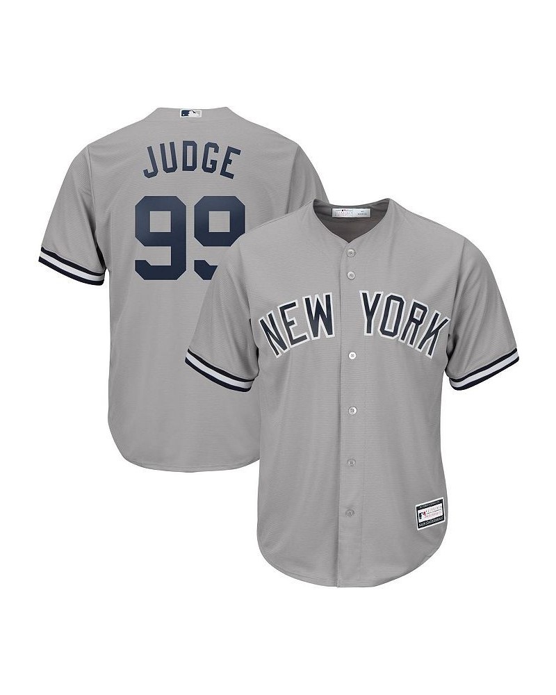 Men's Aaron Judge Gray New York Yankees Big and Tall Replica Player Jersey $42.90 Jersey