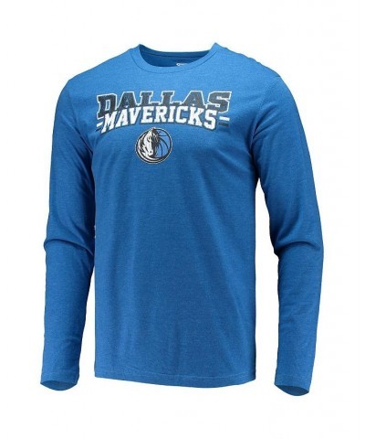 Men's Black, Blue Dallas Mavericks Long Sleeve T-shirt and Pants Sleep Set $24.75 Pajama