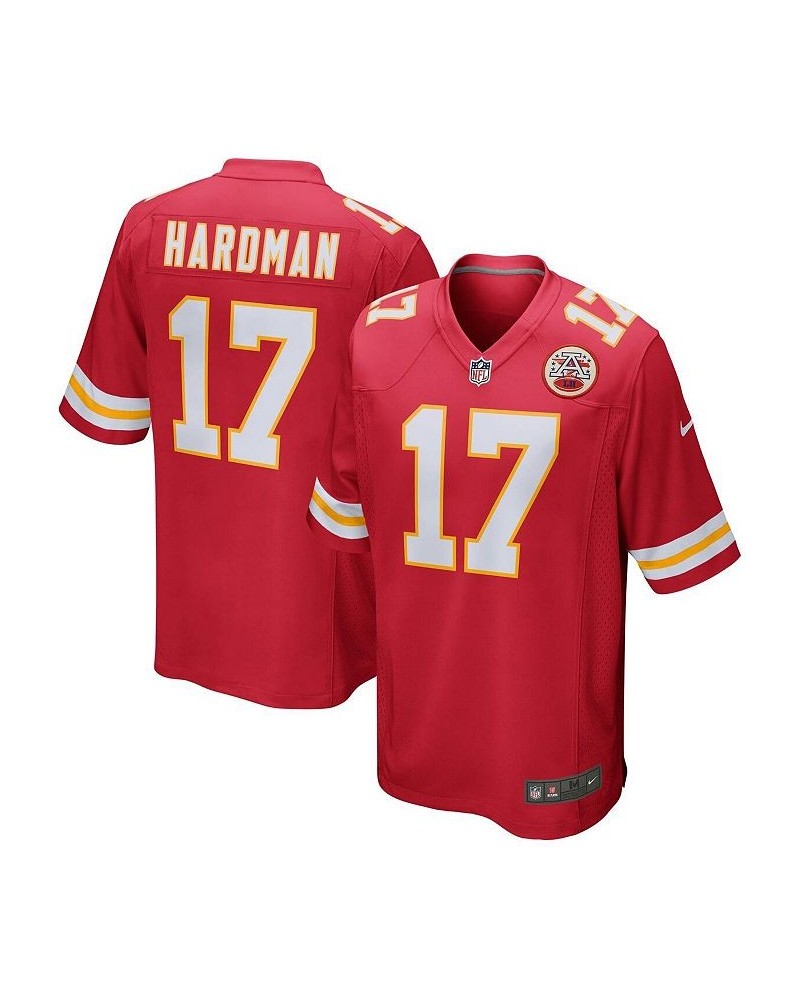 Men's Mecole Hardman Red Kansas City Chiefs Game Jersey $58.80 Jersey