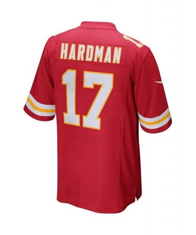 Men's Mecole Hardman Red Kansas City Chiefs Game Jersey $58.80 Jersey