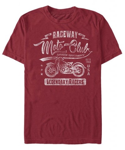 Men's Speedway Short Sleeve Crew T-shirt Red $15.05 T-Shirts
