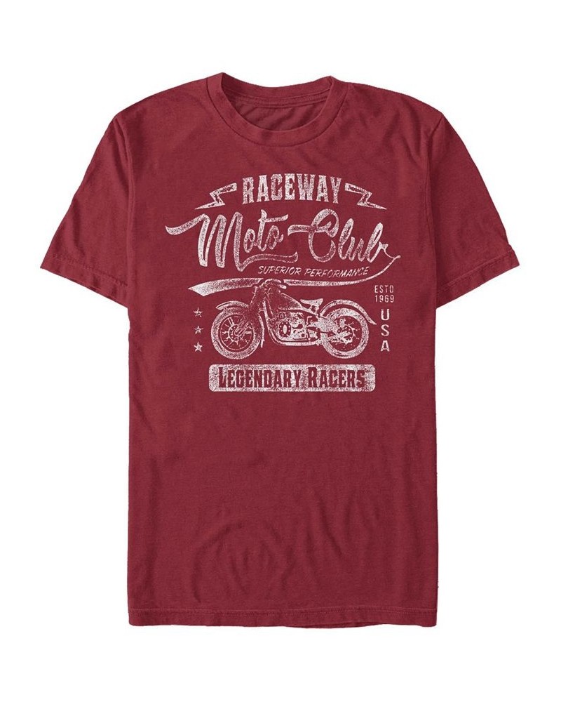 Men's Speedway Short Sleeve Crew T-shirt Red $15.05 T-Shirts