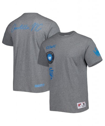 Men's Gray Charlotte FC City T-shirt $27.30 T-Shirts