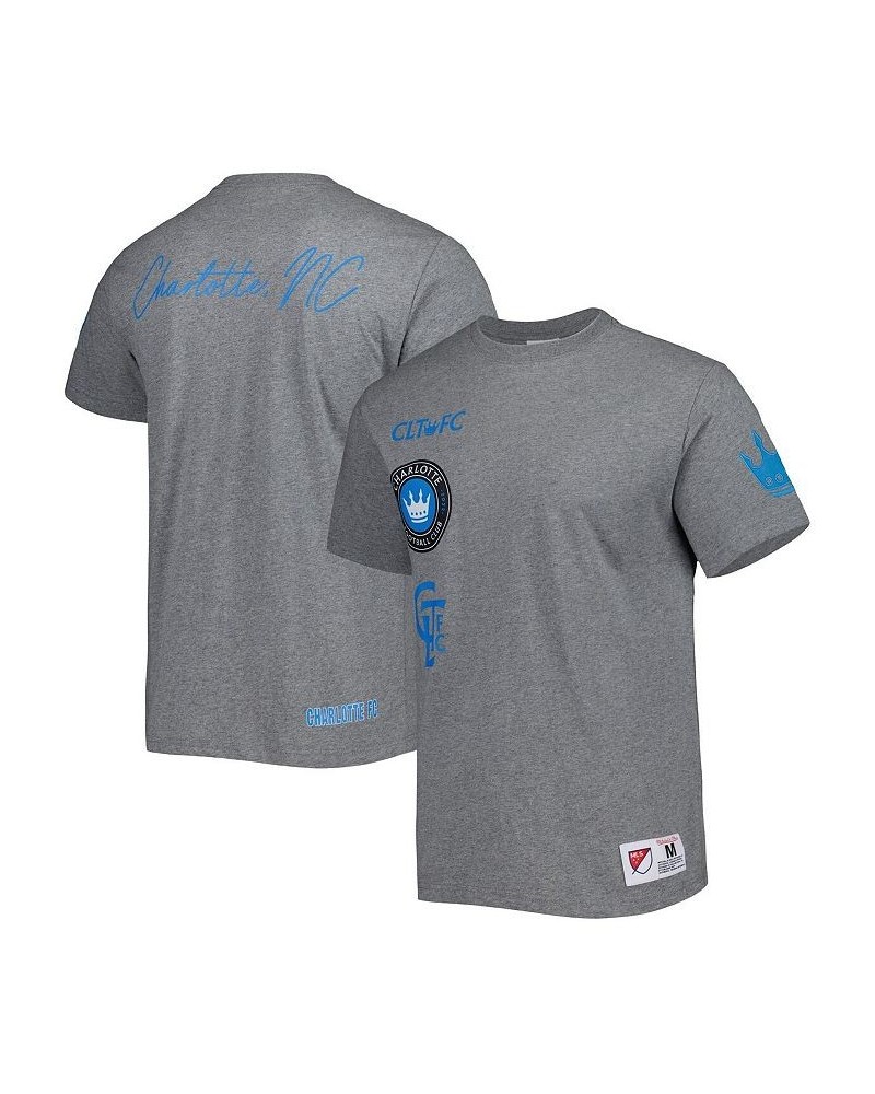 Men's Gray Charlotte FC City T-shirt $27.30 T-Shirts