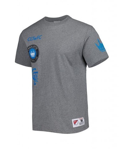 Men's Gray Charlotte FC City T-shirt $27.30 T-Shirts