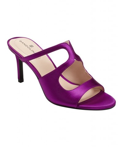 Women's Mizelle Open Toe Slip-On Dress Sandals Pink $41.83 Shoes