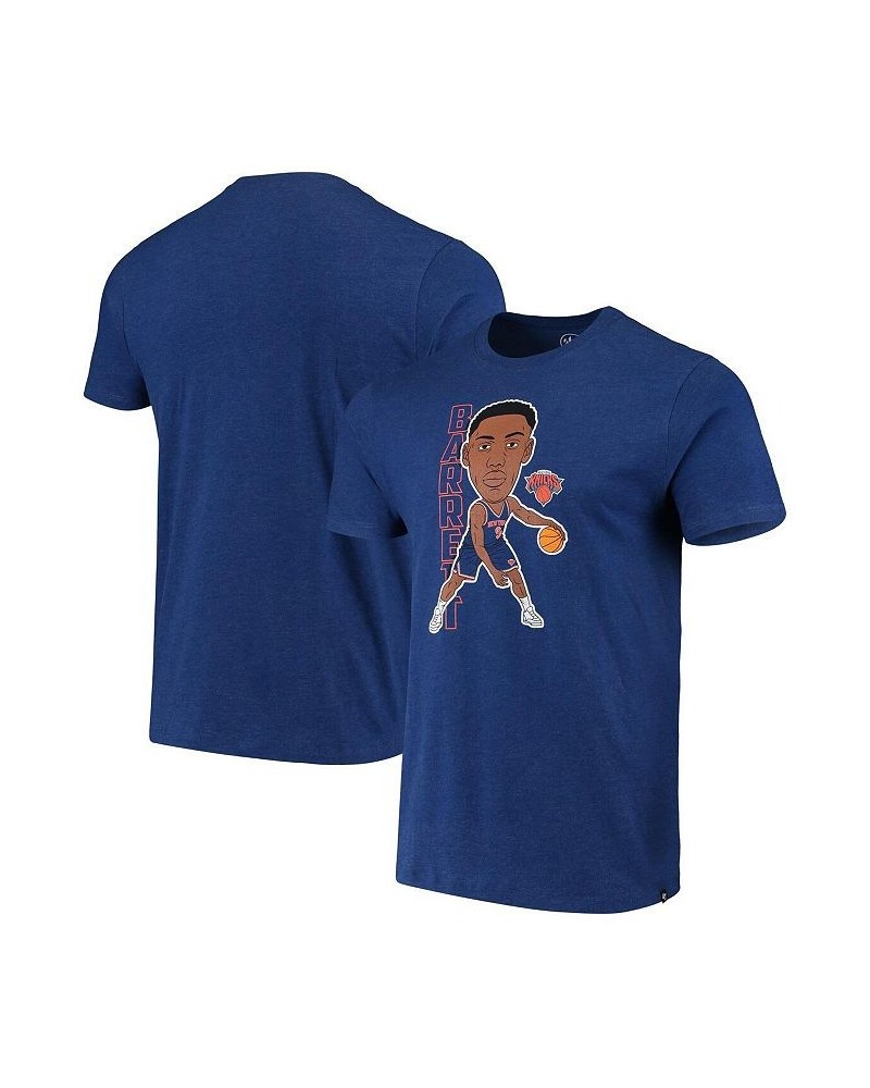 Men's RJ Barrett Heathered Blue New York Knicks Bobblehead T-shirt $20.39 T-Shirts