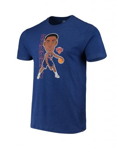 Men's RJ Barrett Heathered Blue New York Knicks Bobblehead T-shirt $20.39 T-Shirts