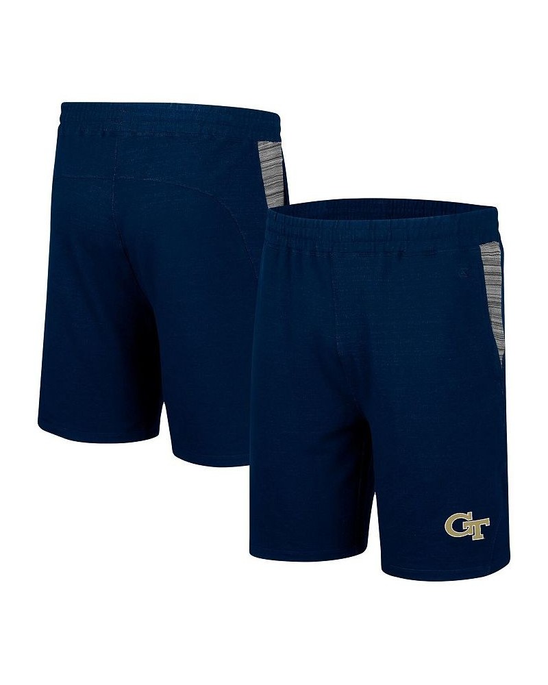 Men's Navy Georgia Tech Yellow Jackets Wild Party Shorts $18.80 Shorts