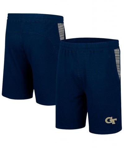 Men's Navy Georgia Tech Yellow Jackets Wild Party Shorts $18.80 Shorts